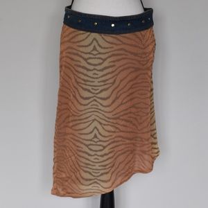 vintage animal print skirt